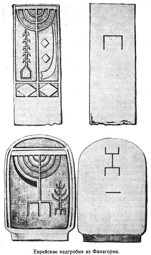 Еврейские надгробия из Фанагории
