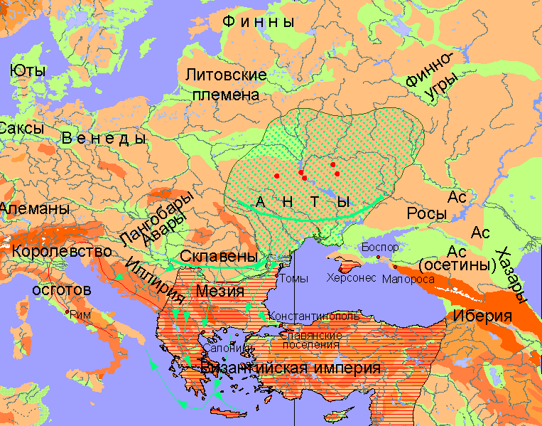 Карта древних племен россии